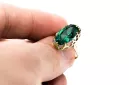 Anneau Bijoux vintage Émeraude Or jaune 14 carats vrc253y
